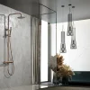 Imex Products Colonne de douche externe CURVED Mitigeur monocommande Or rose brosséChroméNoir matCanon de fusilOr brosséOr rose brossé Colonne