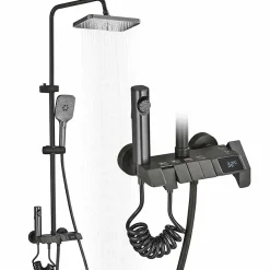 Signature Colonne de douche graphite avec affichage température LED