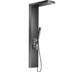 Saniverre Colonne de douche hydromassante KALY 4 jets Noir -
