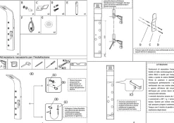 Laneri Colonne de douche hydromassage avec quatre fonctions en acier brossé