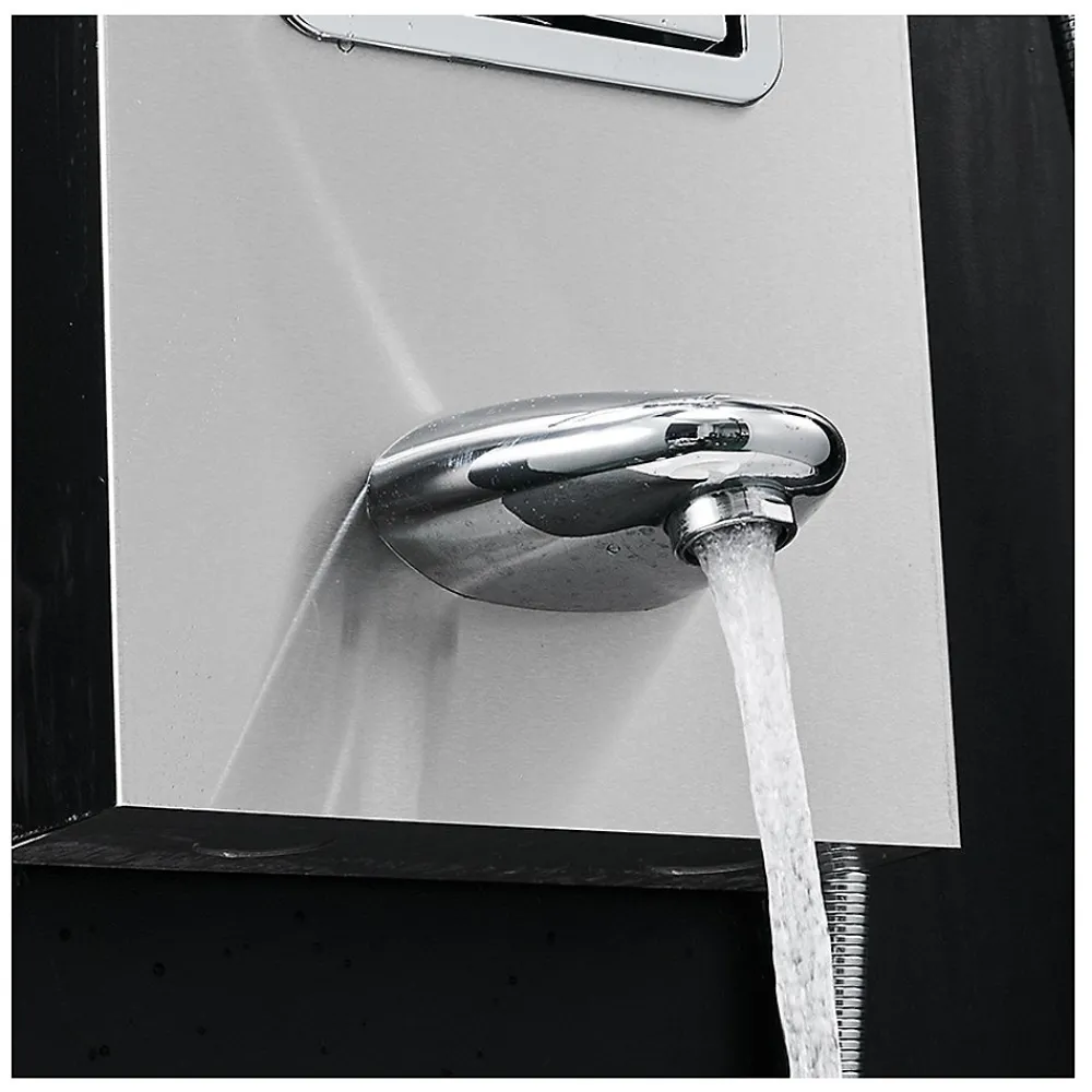 Colonne De Douche Hydromassante|Saniverre Colonne de douche hydromassante LULY 4 jets + 1 robinet Gris -