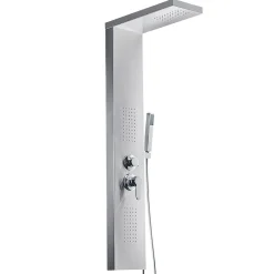 Saniverre Colonne de douche hydromassante ZENY 3 jets Gris / Argent -