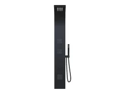 Colonne De Douche Mécanique|Vente-unique Colonne de douche hydromassante - Noir - 20 x 150 cm - TYRA