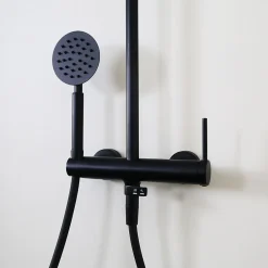 Essebagno Colonne de douche mécanique noir mat 250 Lollipop II