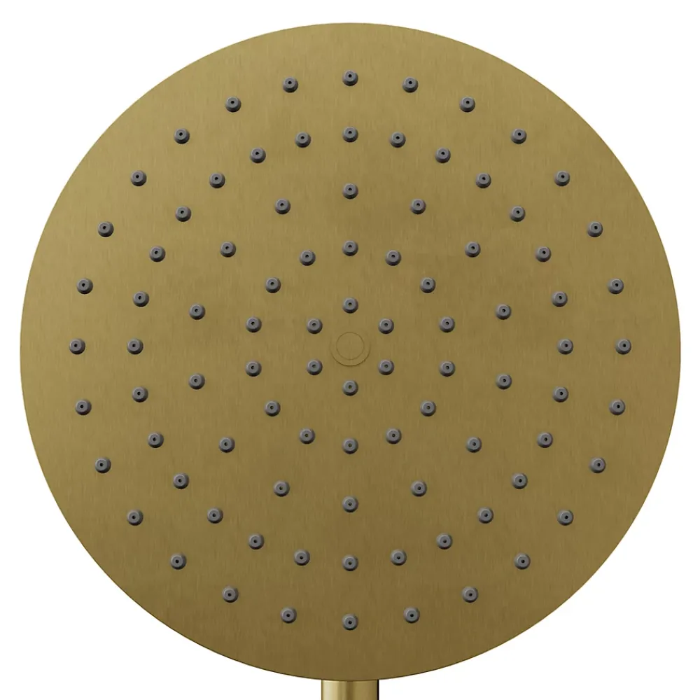 Colonne De Douche Encastrable|GoodHome Colonne de douche mécanique encastrée en laiton massif finition satin, Owens