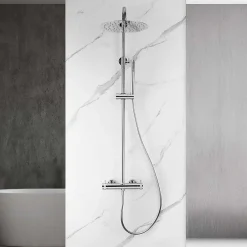 Poalgi Colonne de douche mécanique avec barre extensible SKY BATH chromé série DIAMOND