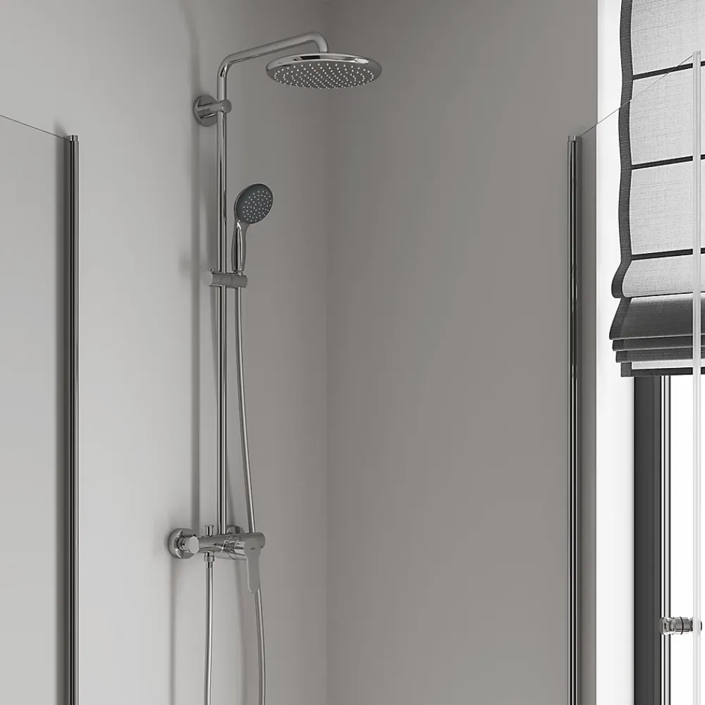Colonne De Douche Mécanique|Grohe Colonne de douche mécanique chrome Vitalio Start 250
