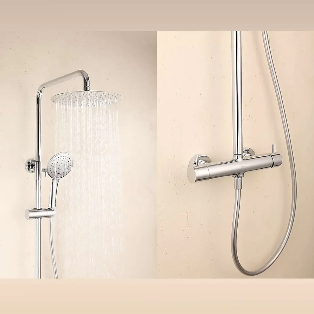 Poalgi Colonne de douche mécanique avec barre extensible SKY BATH chromé série PROMISE
