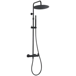 Essebagno Colonne de douche mécanique noire 300 Delice II