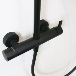 Essebagno Colonne de douche mécanique noire 300 Delice II