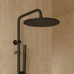 Essebagno Colonne de douche mécanique noire 300 Delice II