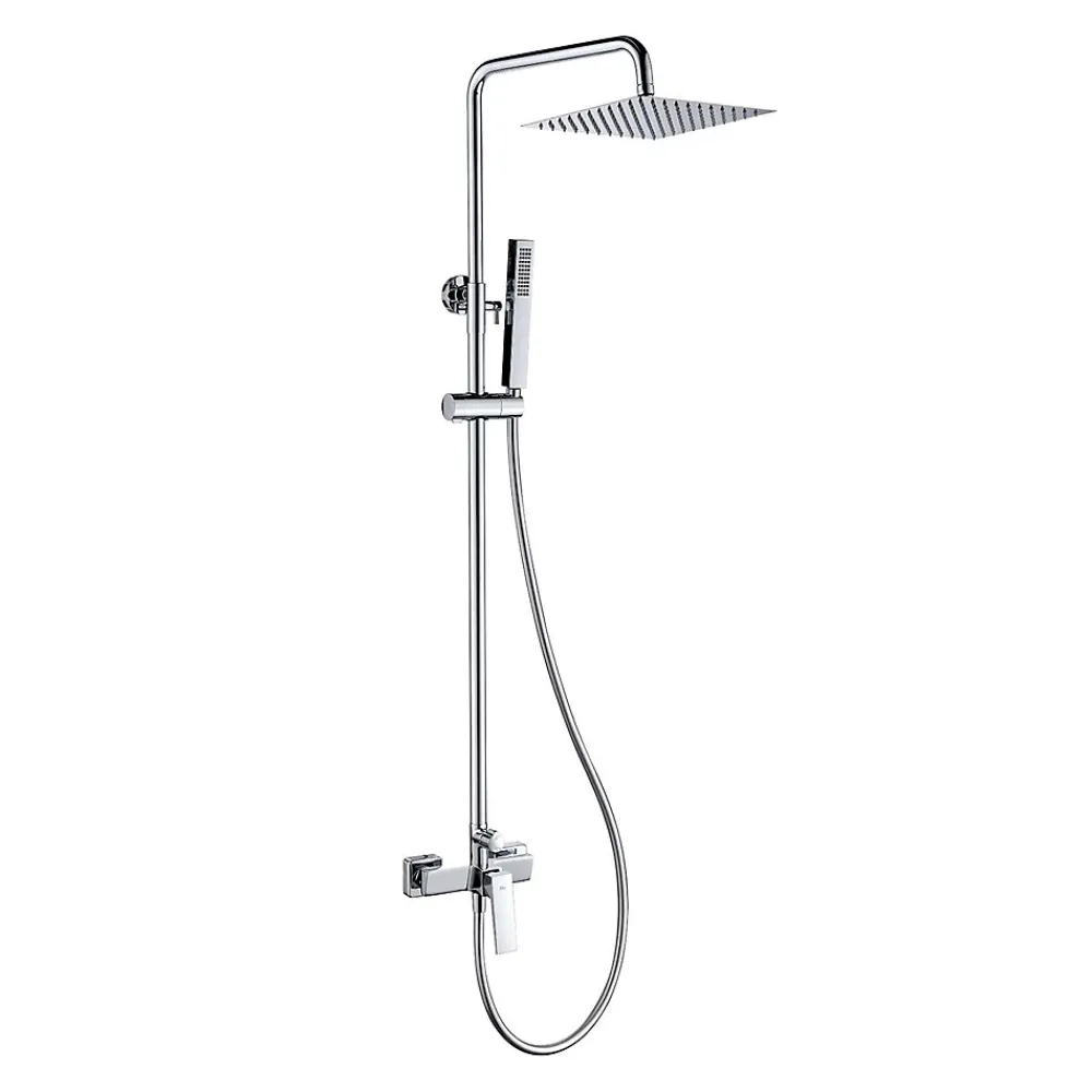 Poalgi Colonne de douche mécanique avec barre extensible SKY BATH chromé série INFINITE
