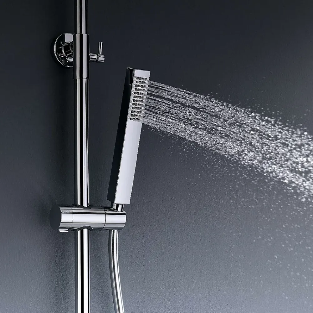 Poalgi Colonne de douche mécanique avec barre extensible SKY BATH chromé série INFINITE