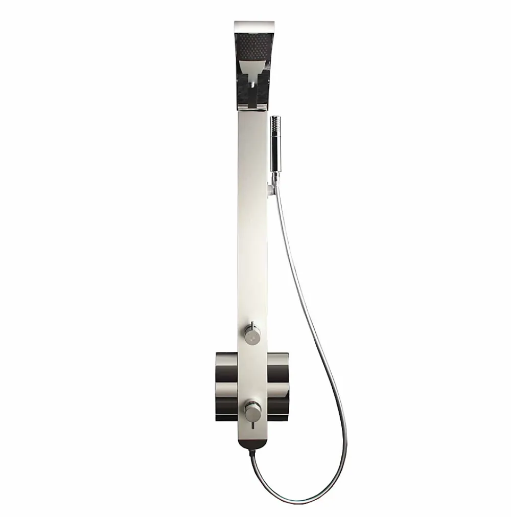 Drop Colonne de Douche Mitigeur Thermostatique IDEA2 Aluminium Anodisé