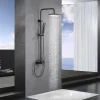 Imex Products Colonne de douche noire gun metal en acier et laiton avec mitigeur monocommande