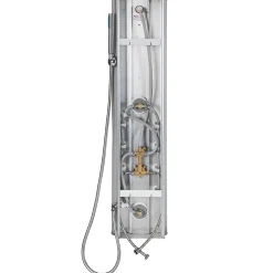 Tectake Colonne de douche Panneau de douche en Aluminium argent