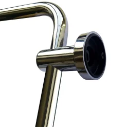 Kibath Colonne de douche ronde monocommande RAPIDA avec finition chromée brillante en laiton