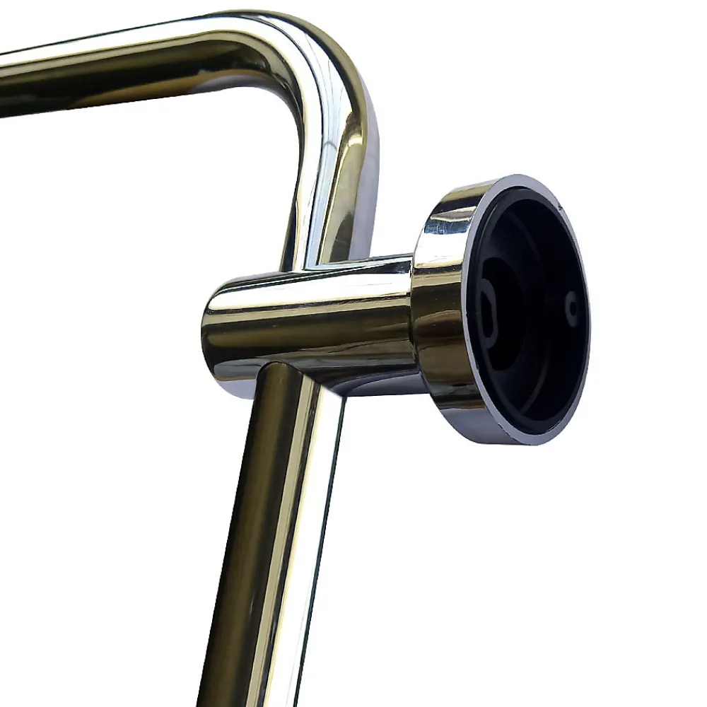 Kibath Colonne de douche ronde monocommande RAPIDA avec finition chromée brillante en laiton