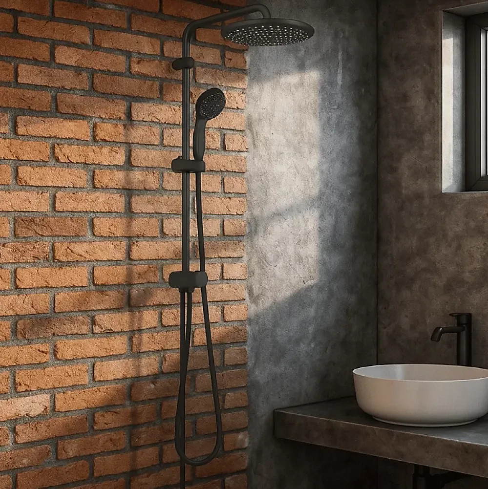 Grohe Colonne de douche sans robinetterie Vitalio Start 250 1 jet Noir mat