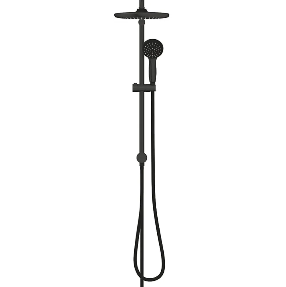 Grohe Colonne de douche sans robinetterie Vitalio Start 250 1 jet Noir mat