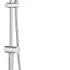 Colonne De Douche Sans Robinetterie|Grohe Colonne de douche sans robinetterie avec pommeau + douchette 1 jet + flexible + barre réglable Vitalio Start 250 Cube