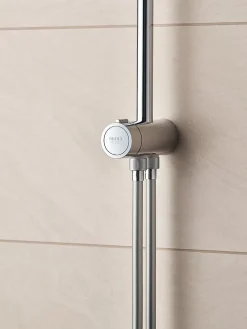 Colonne De Douche Sans Robinetterie|Grohe Colonne de douche sans robinetterie avec pommeau + douchette 1 jet + flexible + barre réglable Vitalio Start 250 Cube
