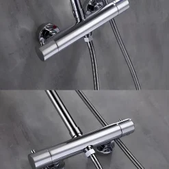 Robinet De Douche|Hudor Colonne de douche SC418 CHROME Collection Erymanthe
