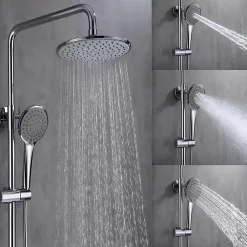 Robinet De Douche|Hudor Colonne de douche SC418 CHROME Collection Erymanthe