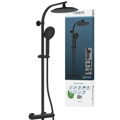 Colonne De Douche Thermostatique|Schütte Colonne de douche MADURA FRESH noir mat