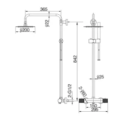 Colonne De Douche Thermostatique|Imex Colonne de Douche Thermostatique Anti-Calcaire Chrome MONZA BTD038