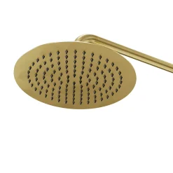 GoodHome Colonne de douche thermostatique, doré, Owens