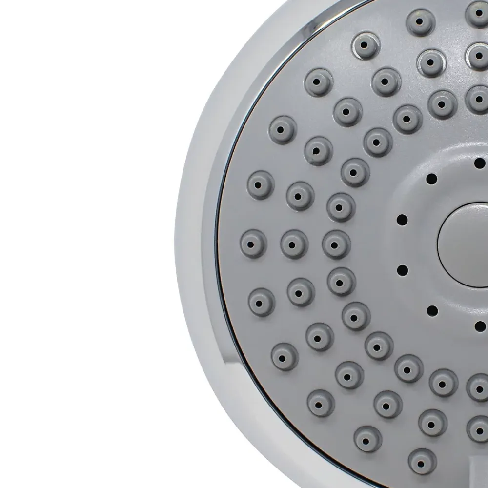 Schulte Colonne de douche thermostatique avec pommeau + douchette + flexible + barre réglable, coloris chrome, Rain