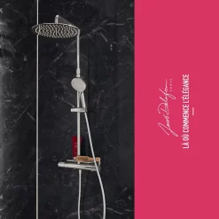 Jacob Delafon Colonne de douche thermostatique Metro chromée