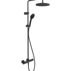 Duravit Colonne de douche thermostatique MinusFlow noir mat