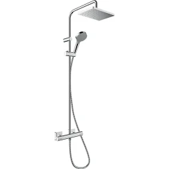 Hansgrohe Colonne de douche thermostatique Vernis Shape 230 Green chromé
