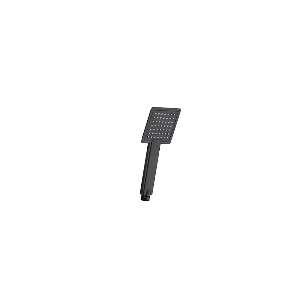 GoodHome Colonne de douche thermostatique avec pomme de tête, douchette et flexible, noir mat, Kozo