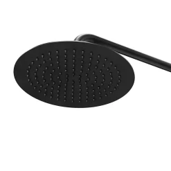 Colonne De Douche Thermostatique|GoodHome Colonne de douche thermostatique + barre réglable + douchette + flexible, noir mat, Owens