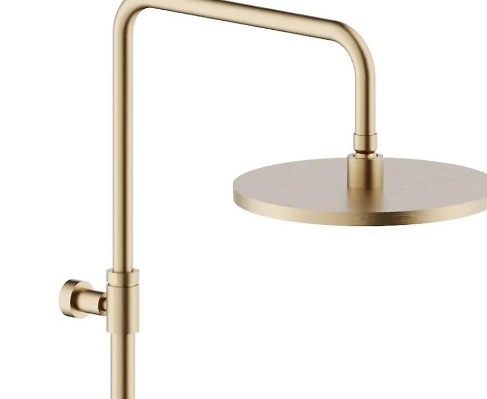Robinet De Douche|Nobili Colonne de douche thermostatique TONDA - Coloris : PVD miele brossé