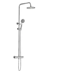 Colonne De Douche Thermostatique|Imex Products Colonne de douche thermostatique chrome acier et laiton avec douchette reglable et robinet securise