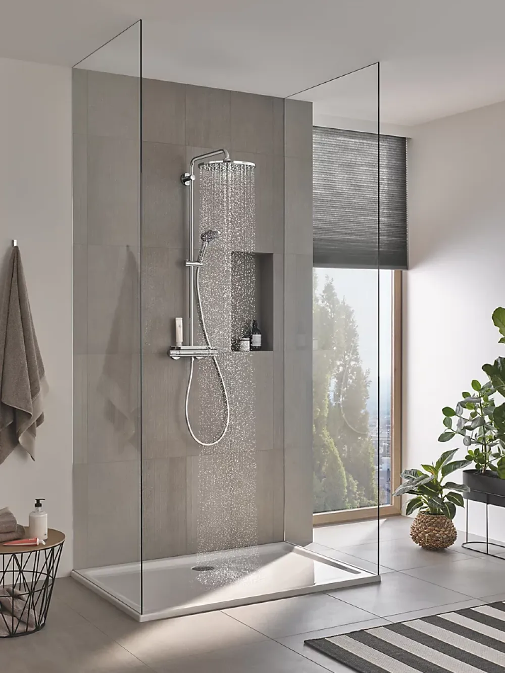 Grohe Colonne de douche thermostatique chromé Vitalio 310