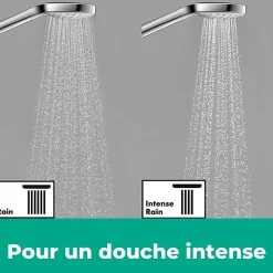 Colonne De Douche Thermostatique|Hansgrohe Colonne de douche thermostatique Vernis Blend 200 Green chromé
