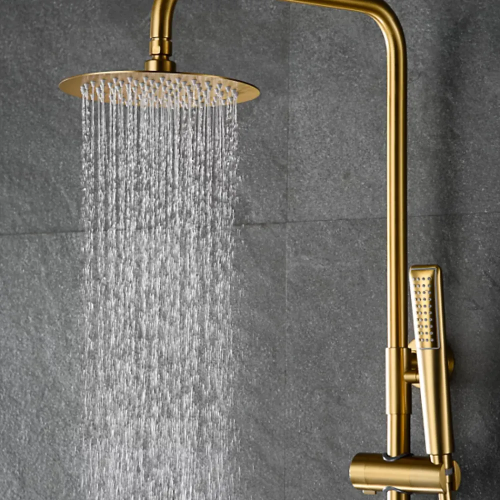 Imex Colonne de Douche Thermostatique Anti-Calcaire Or Brossé NAPOLES BTN047/OC