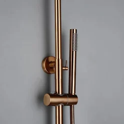 Hudor COLONNE DE DOUCHE THERMOSTATIQUE EN LAITON ROSÉ DORÉ (CUIVRE) SC418 COLLECTION PENEE