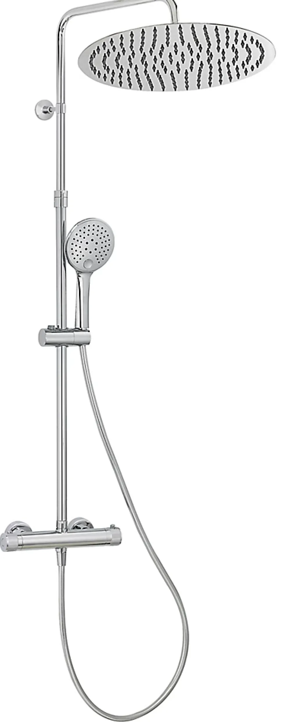 MTK Colonne de douche thermostatique chromée XL Deluxe 400