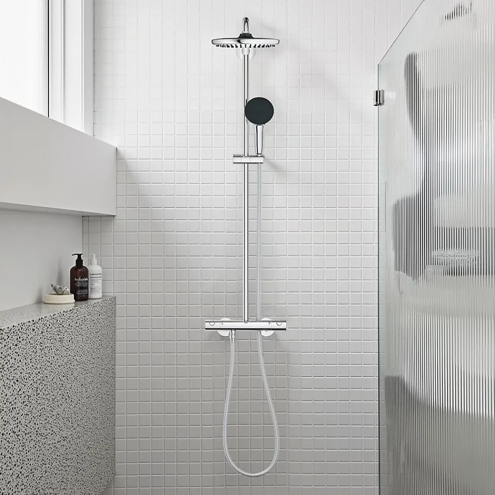 Colonne De Douche Thermostatique|Grohe Colonne de douche thermostatique chrome H.112 cm, Vitalio Start