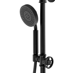 GoodHome Colonne de douche thermostatique Selenga noir
