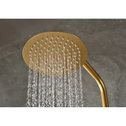 Imex Colonne de douche thermostatique série MONZA - Or rose brossé