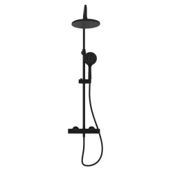 Colonne de douche thermostatique noir Hanalei