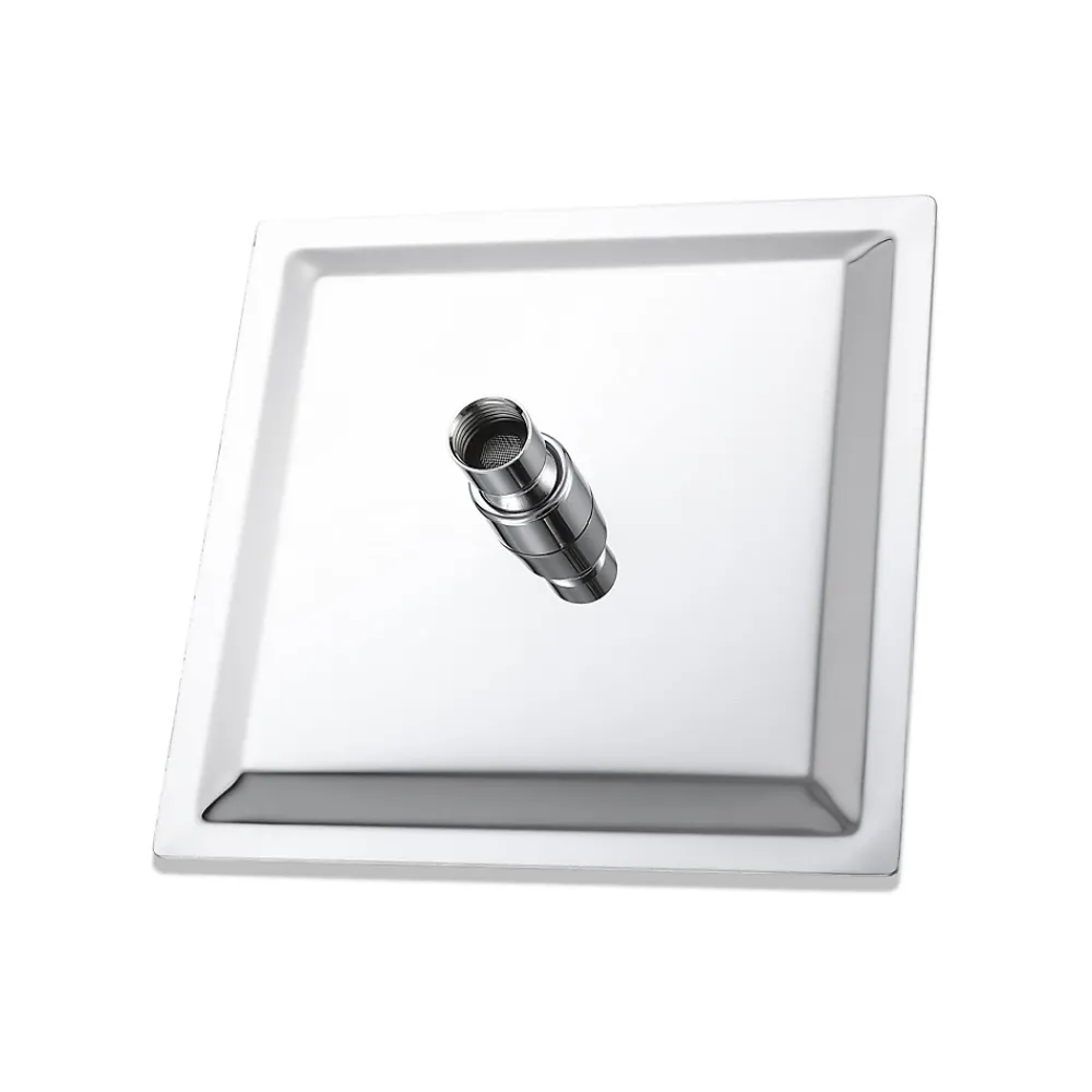 Colonne De Douche Thermostatique|AICA Sanitaire Colonne de douche thermostatique avec pomme de tête, douchette et flexible, Carré, AICA