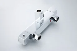 Bernstein Colonne de douche thermostatique acier inox, tête de douche 35x35cm - 110x15cm - SEDAL 8921 BASIC 35x35cm